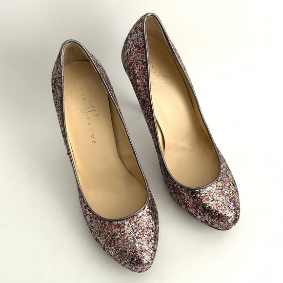 Ivanka Trump Glitter Kaydena Stiletto Heels Multicolor 8.5 - Picture 10 of 11